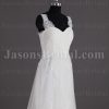 Mermaid Tulle Lace Wedding Dress Appliqed Spaghetti Straps Sweetheart Ruched Bodice with Chapel Train