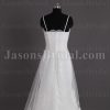 Mermaid Tulle Lace Wedding Dress Appliqed Spaghetti Straps Sweetheart Ruched Bodice with Chapel Train