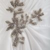 Sheath Chiffon One-Shoulder Wedding Dress Sweetheart Neckline Embellished Asymmetrical Ruched with Court Train