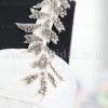 Sheath Chiffon One-Shoulder Wedding Dress Sweetheart Neckline Embellished Asymmetrical Ruched with Court Train
