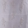 Fit-and-Flare Strapless Lace Wedding Dress Appliqued Tulle with Court Train
