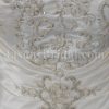 A-line Satin Wedding Dress Strapless Beaded Embroidery Bodice Ruched with Chapel Train