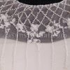 Mermaid Chiffin Wedding Dress Sleeveless Bateau Neckline Beaded Embellished Embroidery with Sweep Train