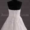 Princess A-line Tulle Wedding Dress Strapless Appliqued Beaded Embellished with Bolero Jacket Chapel Train