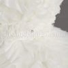 Short Length Little White Chiffon Wedding Dress Strapless Beaded Embellished Textured Ruffled Skirt