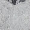 Mermaid High-neck Lace Wedding Dress Beaded Embellished Skirt with Sweep Train