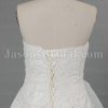 A-line Sweetheart Beaded Embroidered Asymmetrical Ruched Side Draped Sweep Train Organza over Satin Wedding Dresses
