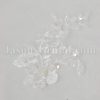 A-line Sweetheart Beaded Embroidered Asymmetrical Ruched Side Draped Sweep Train Organza over Satin Wedding Dresses