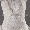 Ball Gown Illusion Bolero Sheer Back Scalloped Bodice Jeweled Embroidered Chapel Train Pick-up Satin Wedding Dresses