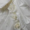 Ball Gown Cap Sleeves Sweetheart Beaded Appliqued Asymmetrical Ruched Dropped Pick-up Catch-up Chapel Train Taffeta Lace Wedding Dresses