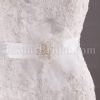 Fit-and-Flare Cap Sleeves Sweetheart Jeweled Belt Sweep Train Allover Lace Wedding Dresses