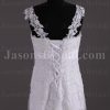Fit-and-Flare Cap Sleeves Sweetheart Jeweled Empire Belt Beaded Appliques Sweep Train Tulle over Satin Wedding Dresses