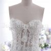 Ball Gown Sweetheart Adorned Flowers Beaded Embroidered Illusion Waist Tiered Layers Chapel Train Organza Wedding Dresses