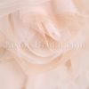 Ball Gown Illusion One-shoulder Ruched Belt Asymmetrical Layers Swirls Chapel Train Organza Wedding Dresses