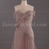Mermaid Frilled Sweetheart Ruched Asymmetrical Pleated Side Draped Sweep Train Chiffon Wedding Dresses