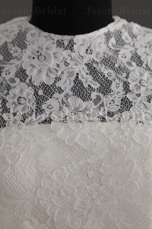 Ball Gown Sleeveless Illusion Lace Bateau Neckline Ruffles Floor Length Tulle Wedding Dresses