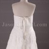 A-line Sweetheart Beaded Appliques Crossed Ruched Belts Floor Length Organza Wedding Dresses