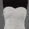 Fit-and-Flare Sweetheart Allover Beaded Embroidered Sweep Train Tulle Lace over Satin Wedding Dresses
