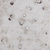 Empire A-line Spaghetti Sweetheart Jeweled Embellished Flowers Sweep Train Tulle Wedding Dresses