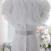 Mermaid Sweetheart Sweetheart Allover Lace Jeweled Belt Layered Wave Chapel Train Organza Wedding Dresses with Bolero
