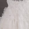 Fit-and-Flare Frilled Sweetheart Beaded Sheer Bodice Sweep Train Tiered Ruffled Organza Wedding Dresses