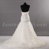 Glamorous Trumpet Sweetheart Allover Beaded Embroidered Corset Sweep Train Tulle Wedding Dresses