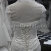 Trumpet Sweetheart Beaded Appliques Adorned Flowers Sweep Train Lace over Satin Wedding Dresses with Bolero
