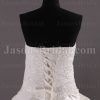 Ball Gown Sweetheart Beaded Appliques Adorned Flowers Pick-up Floor Length Satin Wedding Dresses