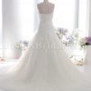 Fit-and-Flare Sweetheart Beaded Allover Appliques Sweep Train Tulle over Satin Wedding Dresses