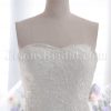 Fit-and-Flare Sweetheart Beaded Allover Appliques Sweep Train Tulle over Satin Wedding Dresses