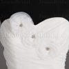 Dramatic Ball Gown Sweetheart Adorned Flowers Asymmetrical Ruched Chapel Train Spiral Wave Organza Wedding Dresses