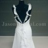 Princess A-line Frilled Straps Sweetheart Beaded Ruched Sweep Train Ruffled Chiffon Wedding Dresses
