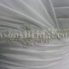Princess A-line Frilled Straps Sweetheart Beaded Ruched Sweep Train Ruffled Chiffon Wedding Dresses