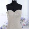 Glamorous Trumpet Sweetheart Allover Beaded Embroidered Bubble Hem Pick-up Sweep Train Pleated Taffeta Wedding Dresses