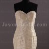 Glamorous Trumpet Sweetheart Allover Beaded Embroidered Chapel Train Pleated Taffeta Wedding Dresses