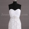 Fit-and-Flare Sweetheart Ruched Bodice Beaded Sequins Embellished Sweep Train Tulle Wedding Dresses
