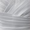 Ball Gown Sweetheart Beaded Appliques Asymmetrical Ruched Chapel Train Pick-up Satin Wedding Dresses