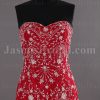 Mermaid Sweetheart Beaded Embroidered Sweep Train Tucked Taffeta Wedding Dresses