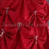 Mermaid Sweetheart Beaded Embroidered Sweep Train Tucked Taffeta Wedding Dresses