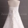 A-line Sweetheart Beaded Embroidered Jeweled Ruched Crossed Belt Chapel Train Organza over Satin Wedding Dresses