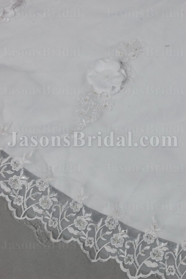Ball Gown Strapless Asymmetrical Ruched Adorned Flowers Appliques Chapel Train Organza over Satin Wedding Dresses