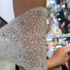 A-line Beaded Cap Sleeves Sweetheart Ruched Bodice Floor Length Draped Organza Wedding Dresses