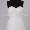 Fit-and-Flare Sweetheart Ruched Bodice Chapel Train Asymmetrical Layered Organza Wedding Dresses