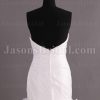 Trumpet Sweetheart Asymmetrical Ruched Jeweled Beaded Sweep Train Layered Ruffled Organza Wedding Dresses